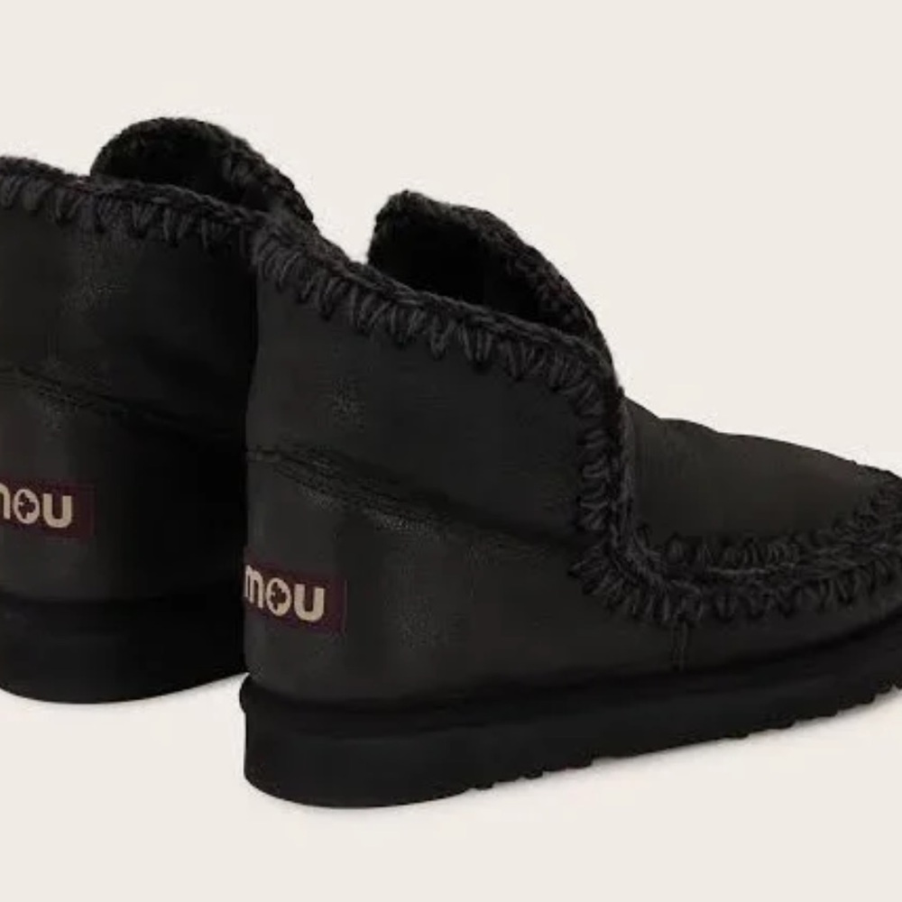 Mou Black Winter Boots